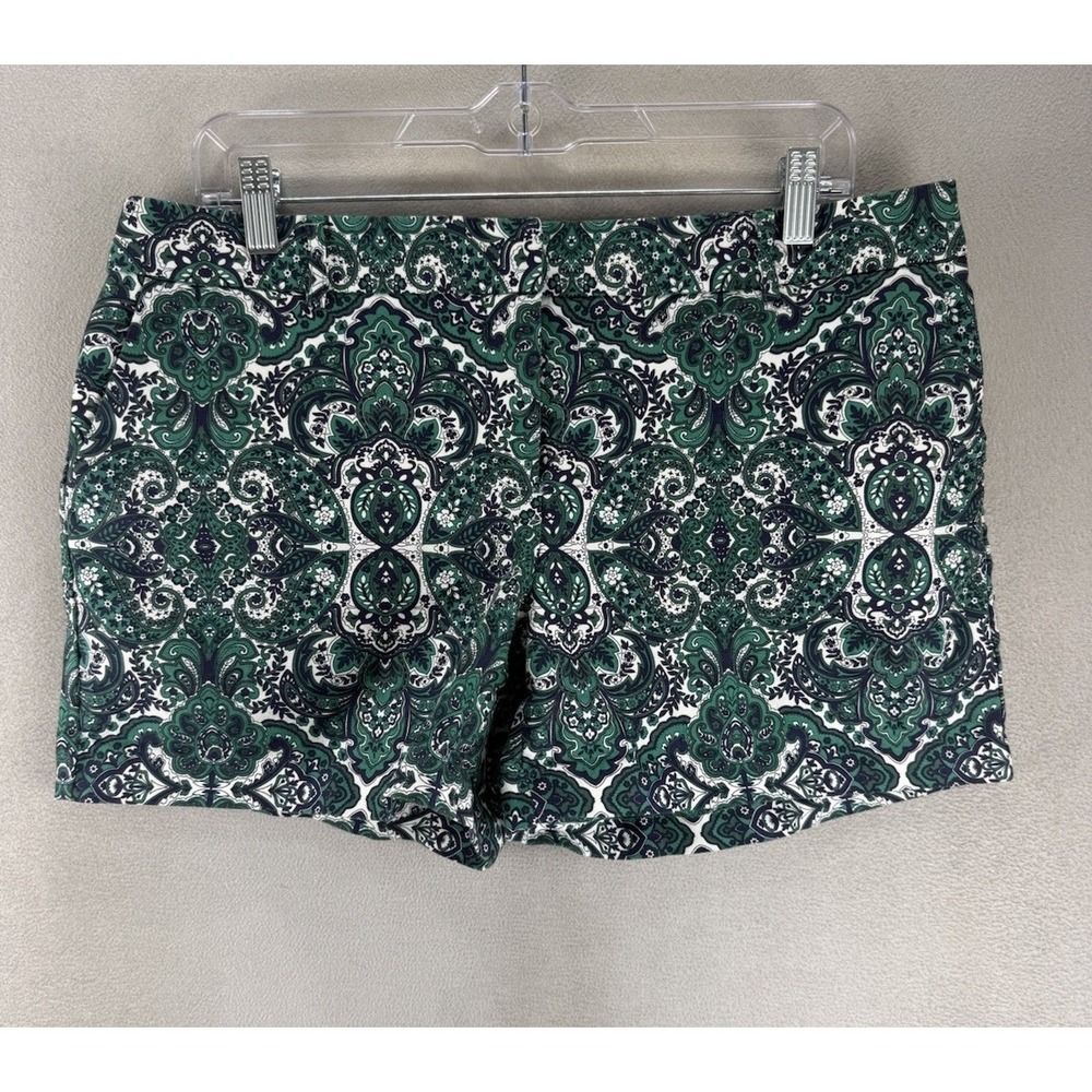 Dalia Women's Sz 12 (US Large) All Over Green Floral & Paisley Print Shorts
